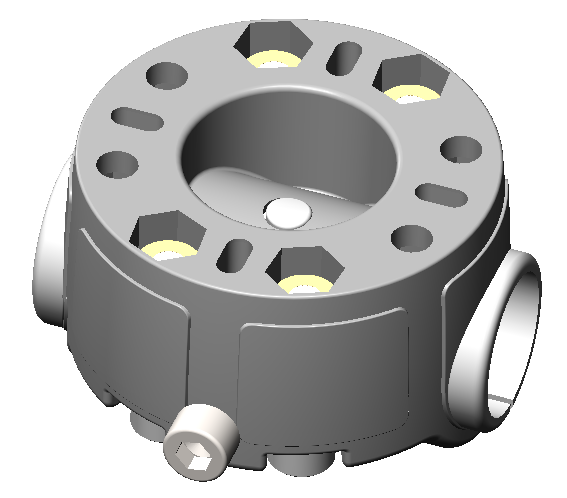 Mr125 - Монтажна площадка для встановлення на трубу Ø 22, 25 мм BORIKA FASTen gray (01.16.008.01.02), фото 1