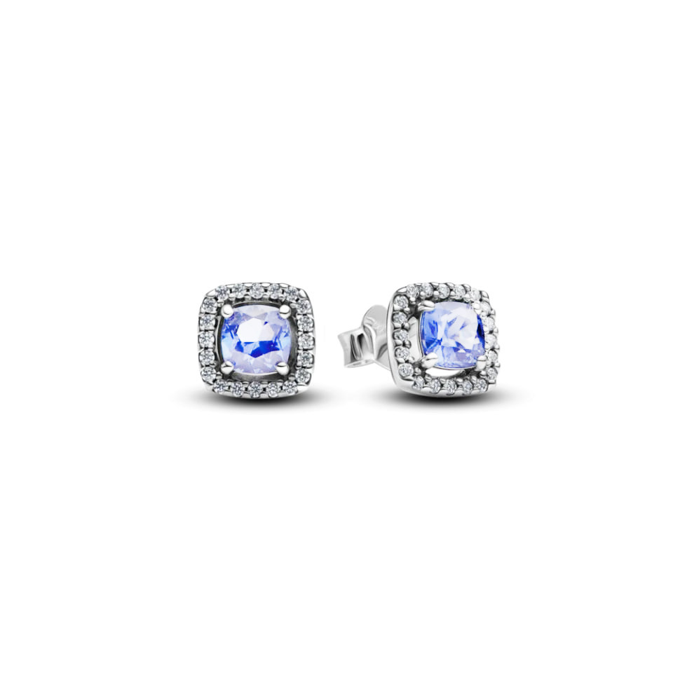 Сережки No Brand Блискучий синій квадрат 293551C01 (2541723120), фото 1