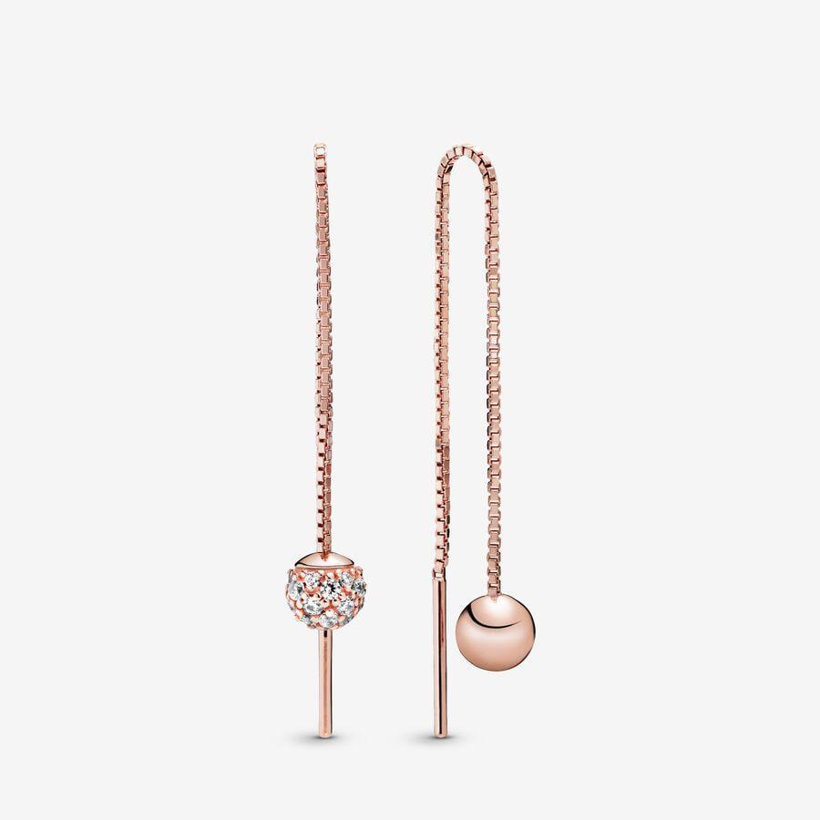 Сережки звисаючі сфери No Brand Rose 288325CZ (2556928347), фото 1