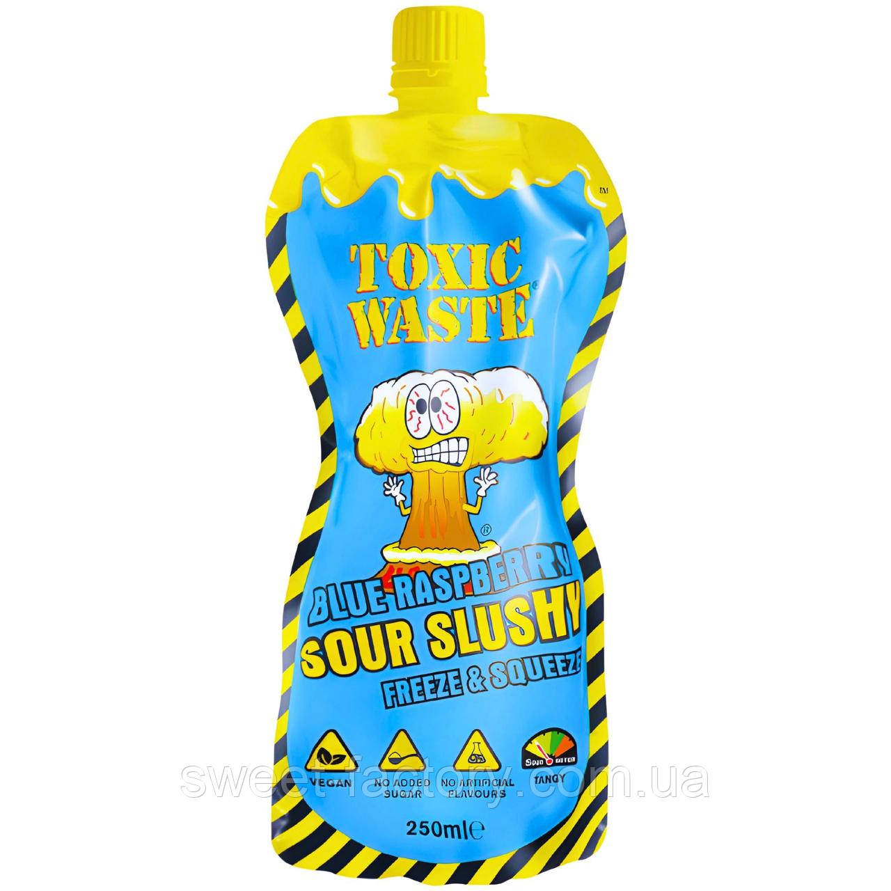 Напій Toxic Waste Sour Slushy Blue Raspberry 250ml, фото 1