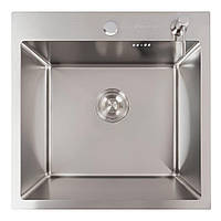 Кухонна мийка 50*50 нержавійка Valeso Handmade (сифон круглий, 2,0/0,5)