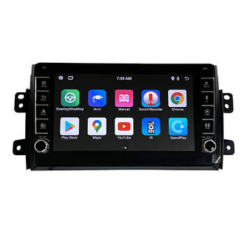 Магнітола для Suzuki SX-4 2006-2013 Android 4/64 ГБ з кнопками | 4G, 8-ядер, CarPlay, Bluetooth, камера