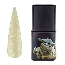 Гель лак Moon Full Baby Yoda BY світло-бежевий із шимером №09