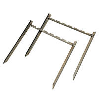 Мангал-підставка на 6 шампурів 36х33 см, Мангал складаний металевий, Компактний мангал для шашлику