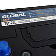 Автомобільний акумулятор GLOBAL Asia SMF 70Ah, 600A, R+ (SMF 75D26L) (D26), н.к., фото 5