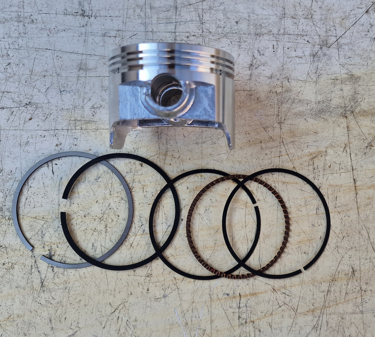 Поршень 51 мм у з кільцями палець 12 мм висота 37 мм повітродувка Vitals LP76120-4t, фото 1