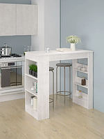 Барна стійка, барний стіл, Барна стійка для кухні з ДСП з полицями