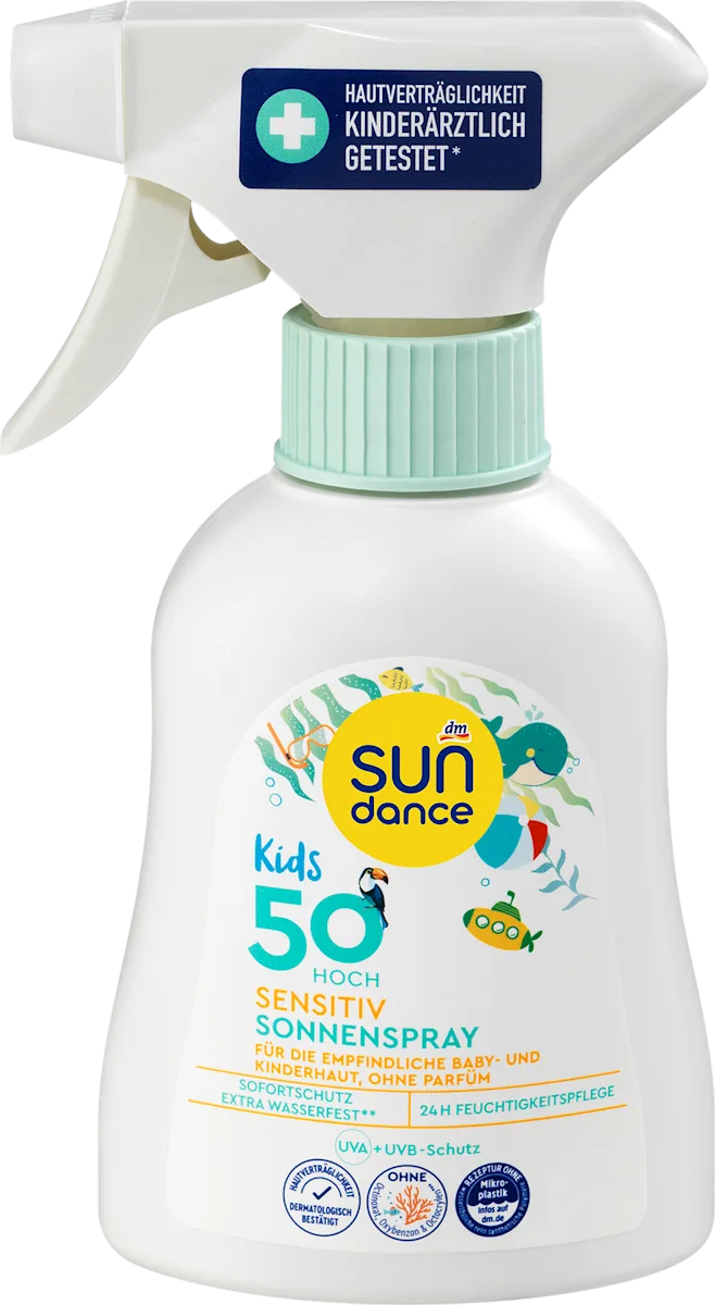 Сонцезахисний спрей SUNDANCE  для дітей Sensitive SPF 50, 200 мл, фото 1