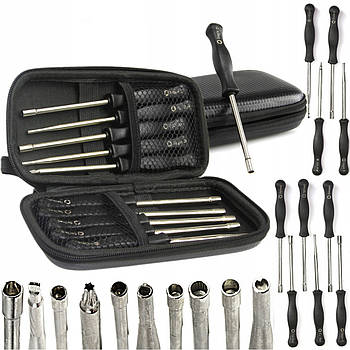 Набір викруток для регулювання карбюратора MAR-POL M60002 — 10 насадок, чохол