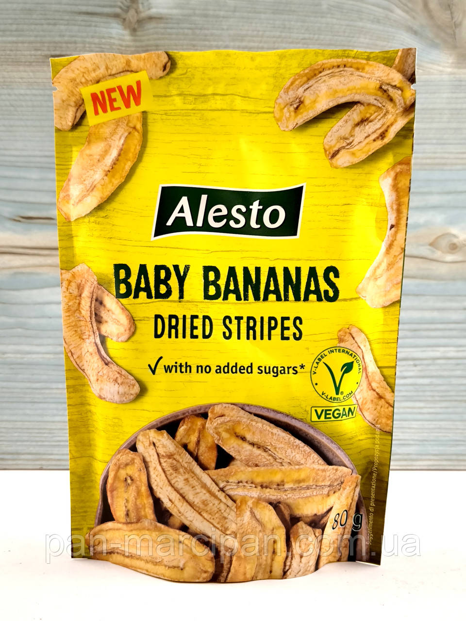 Сушені банани Alesto Baby Bananas 80 г, фото 1