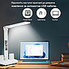 Світлодіодна настільна подвійна лампа LED-дисплеєм SAM-1232 білий, фото 2