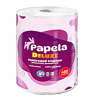 Рушник паперовий двошаровий Papela Deluxe 480 відривів