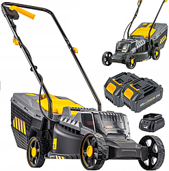 Газонокосарка акумуляторна Powermat + 2 акумулятори 4Аг (Польща)