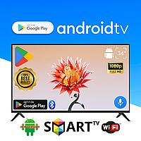 Телевізор NOKIA 34" Smart TV | Android 15, Full HD, USB, DVB-T2, голосовий контроль