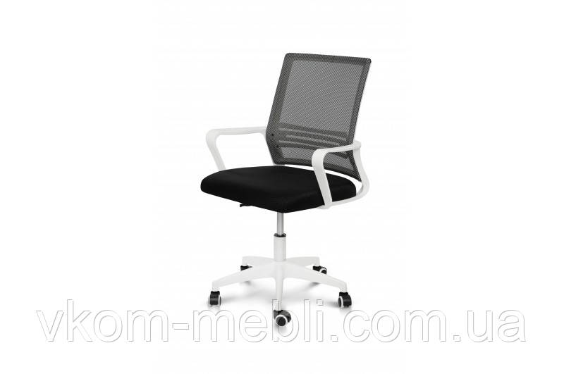 Крісло офісне Веб чорна Сітка біле, фото 1