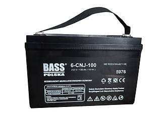 Акумулятор AGM 12 В 130 Аг Bass Polska 5976, Акумуляторна батарея AGM, Батарея аварійного живлення