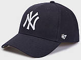Кепка 47 Brand MLB NEW YORK YANKEES темно-синій Унісекс OSFM, фото 3