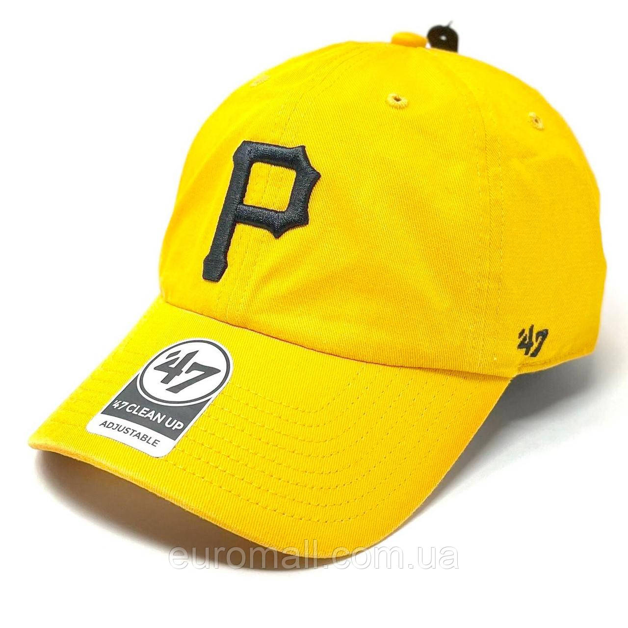 Кепка 47 Brand MLB PITTSBURGH PIRATES жовтий, лавандовий Унісекс OSFA, фото 1