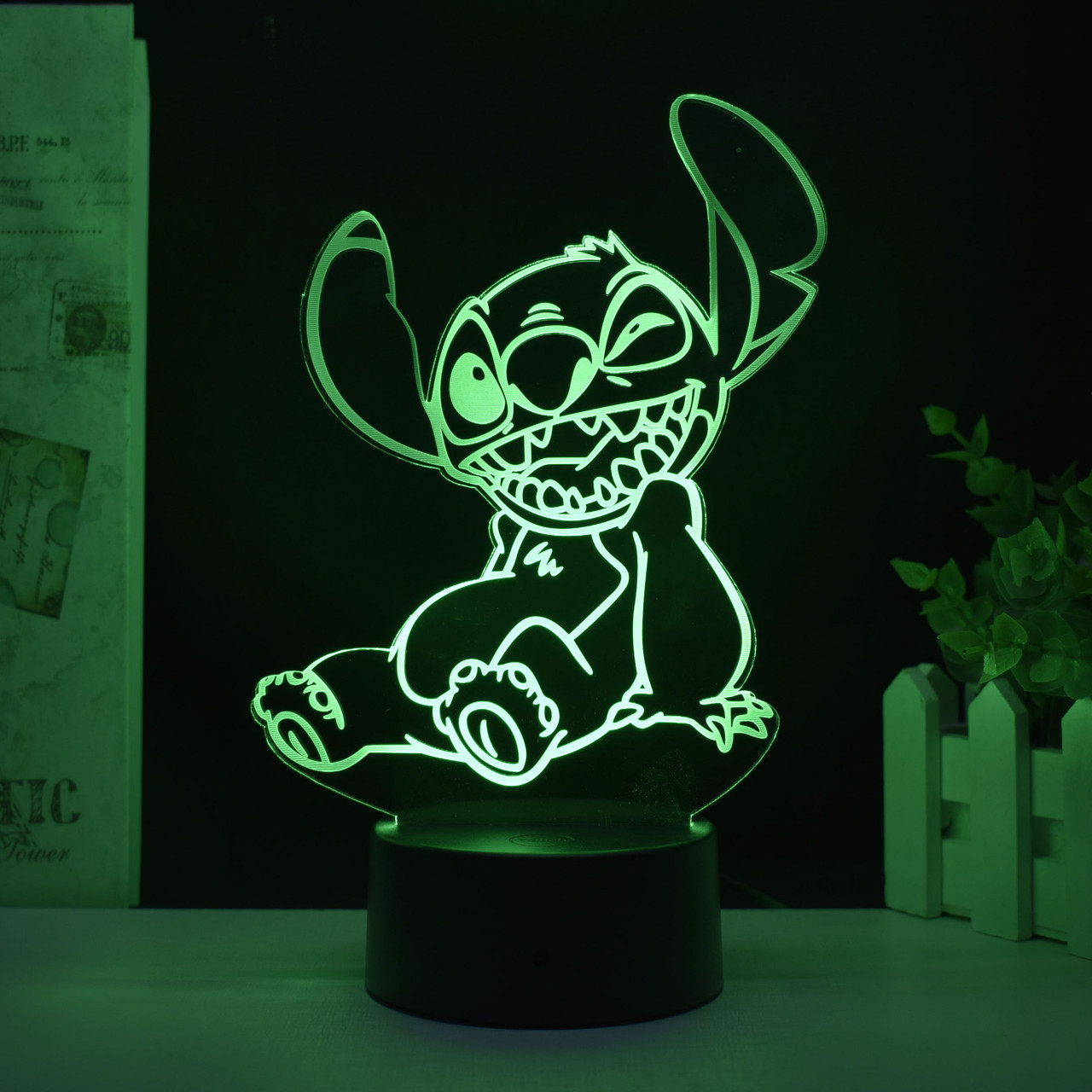 Світильник нічник Стіч на 16 кольорів, фото 1