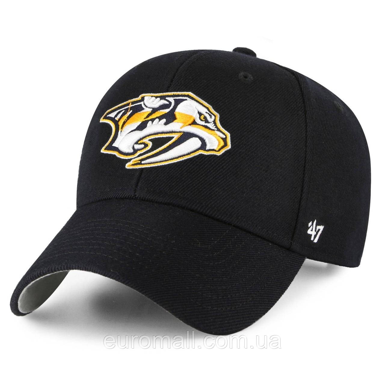 Кепка 47 Brand NASHVILLE PREDATORS чорний Унісекс OSFA, фото 1