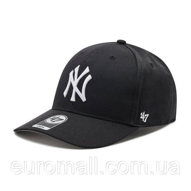 Кепка 47 Brand NEW YORK YANKEES RAISED BASIC чорний, сірий Унісекс OSFA, фото 1