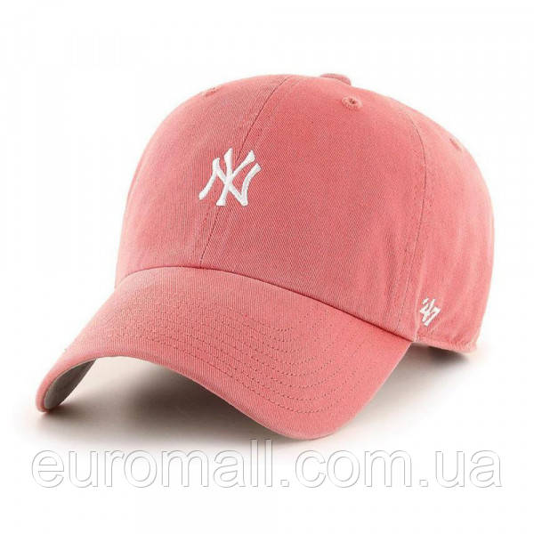 Кепка 47 Brand NY YANKEES BASE RUNNER кораловий, сірий Унісекс OSFA, фото 1