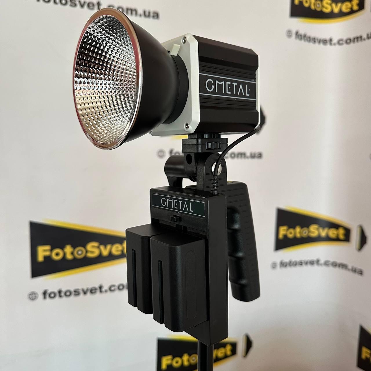 Портативне постійне LED-світло з акумулятором Gmetal 60 Вт 2800 К-6800К CRI 90+, фото 1