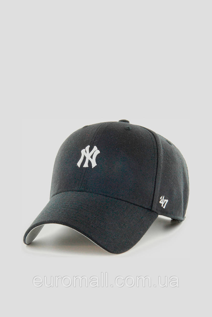 Кепка 47 Brand YANKEES BASE RUNNER SNAP чорний, сірий Унісекс OSFA, фото 1