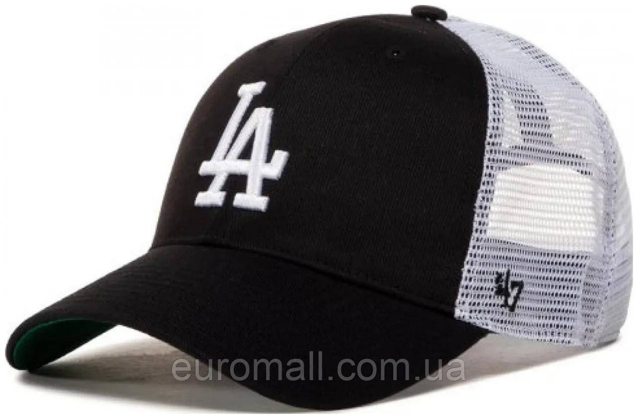 Кепка-тракер 47 Brand LA DODGERS BRANSON MESH чорний, білий Унісекс One Size, фото 1