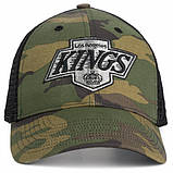 Кепка-тракер 47 Brand LA KINGS CAMO хакі, чорний Унісекс OSFA, фото 2