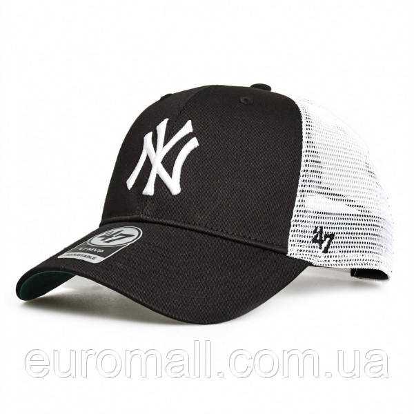 Кепка-тракер 47 Brand NEW YORK YANKEES чорний, білий Унісекс OSFA, фото 1