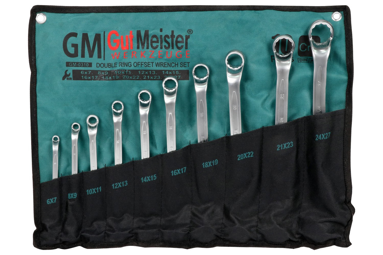 Набір ключів накидних в плахті GUT MEISTER 10 шт. GM0310