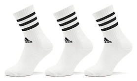 Шкарпетки Adidas 3S C SPW CRW 3P білий, чорний Уні L (43-45)
