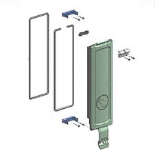 Кришка вентиляційного люка задньої двері комплект SCHMITZ (1498475)