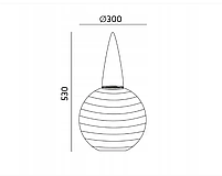 Підвісний ліхтар світильник садовий на сонячній батареї  Origami 30 см, фото 2