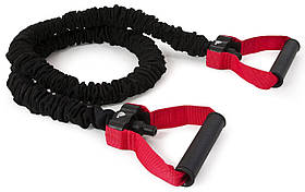 Еспандер трубчастий Adidas Power Tube чорний, червоний Уні 122 см