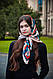 Велика дизайнерська хустка My Scarf "Косові мотиви" 90 на 90 см, фото 3