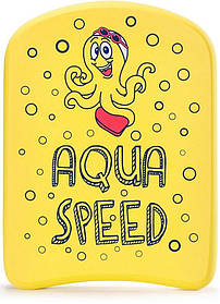Дошка для плавання Aqua Speed KIDDIE Kickboard Octopus 6897 жовтий Діти 31x23x2,4cм