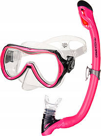 Набір маска і трубка Aqua Speed Alize + Samos 60311 рожевий Діти OSFM
