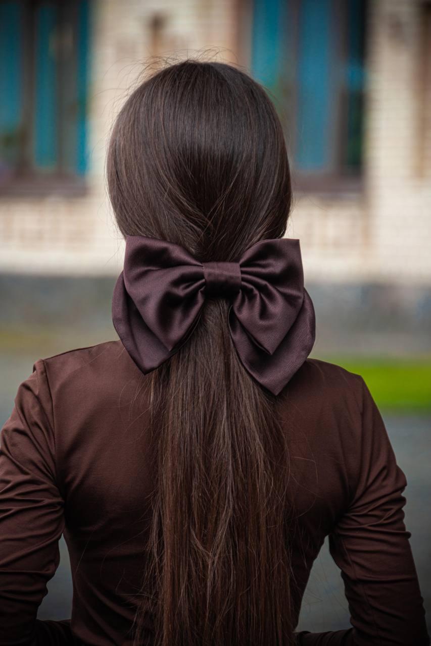 Атласный шоколадний бант My Scarf