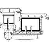 Петля дверна SIKU 3D K 3135 18-22мм коричнева (3шт.), фото 3