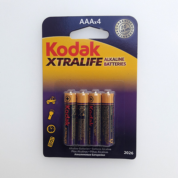 Батарейка Kodak XrtaLife АAА-LR03 1.5 V Alkaline (блістер) (4/40)