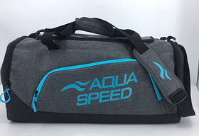 Сумка Aqua Speed Duffel bag L 60150 43L сірий, блакитний Уні 55x26x30см