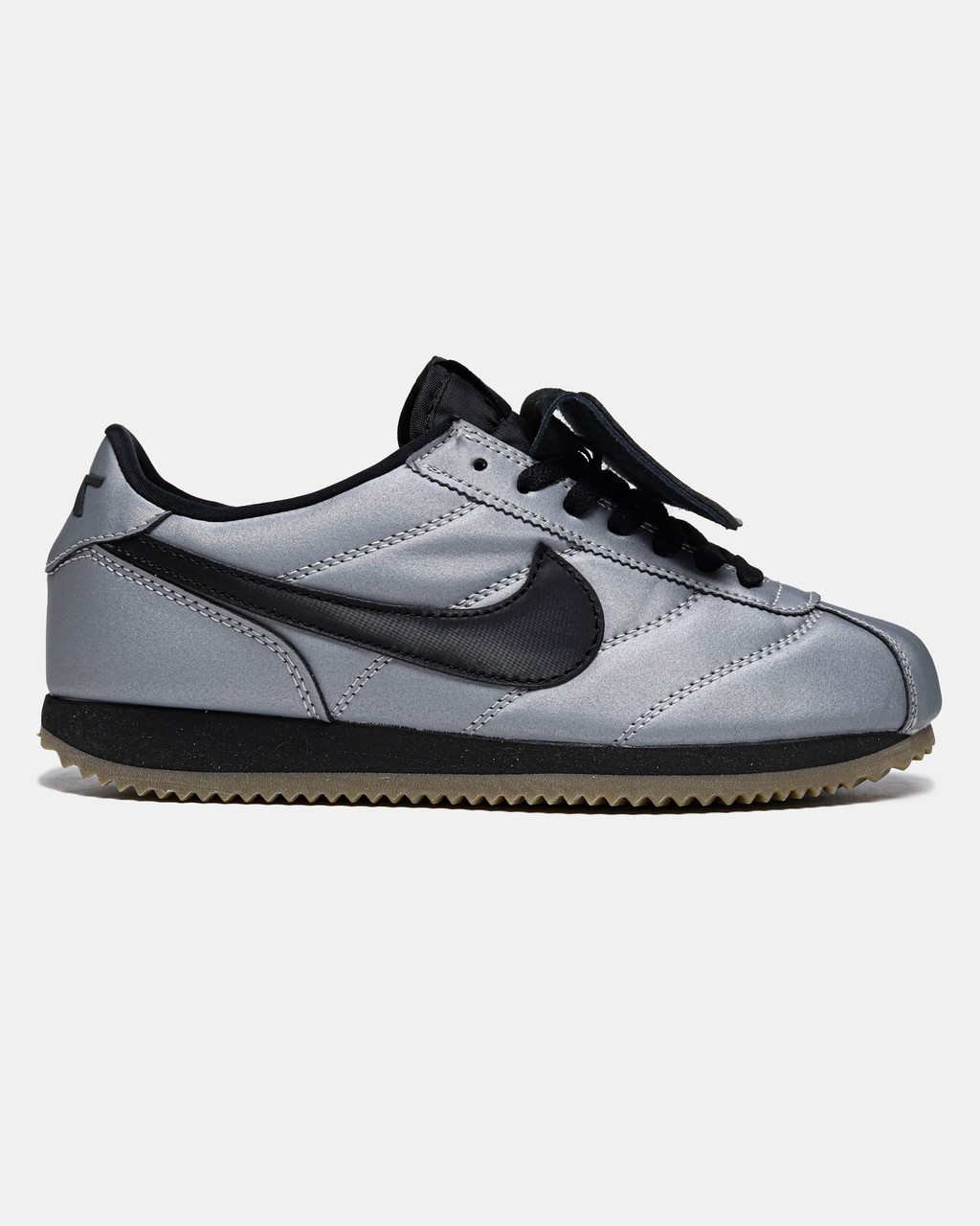 Жіночі Кросівки Nike Cortez Leather SE Metallic Cool Grey Black / Найк Кортез Лізер СЕ