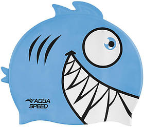 Шапка для плавання Aqua Speed ZOO Pirana 9697 піранья, бірюзовий Діти OSFM