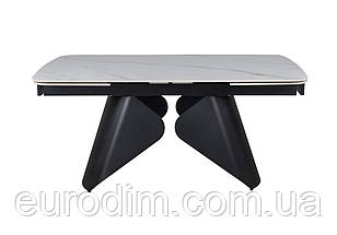 Стіл ARMANDO 160(240)*90 білий/чорний, фото 5