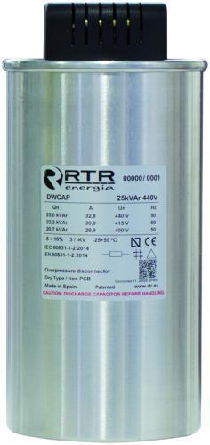 Конденсатор 40KVAR, 440V, 50HZ 136х265, фото 1