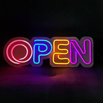 Неонова Вивіска OPEN 44х16см