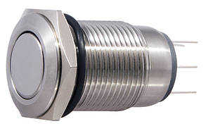 TYJ 16-212  Кнопка металева пласка, 2NO+2NC.