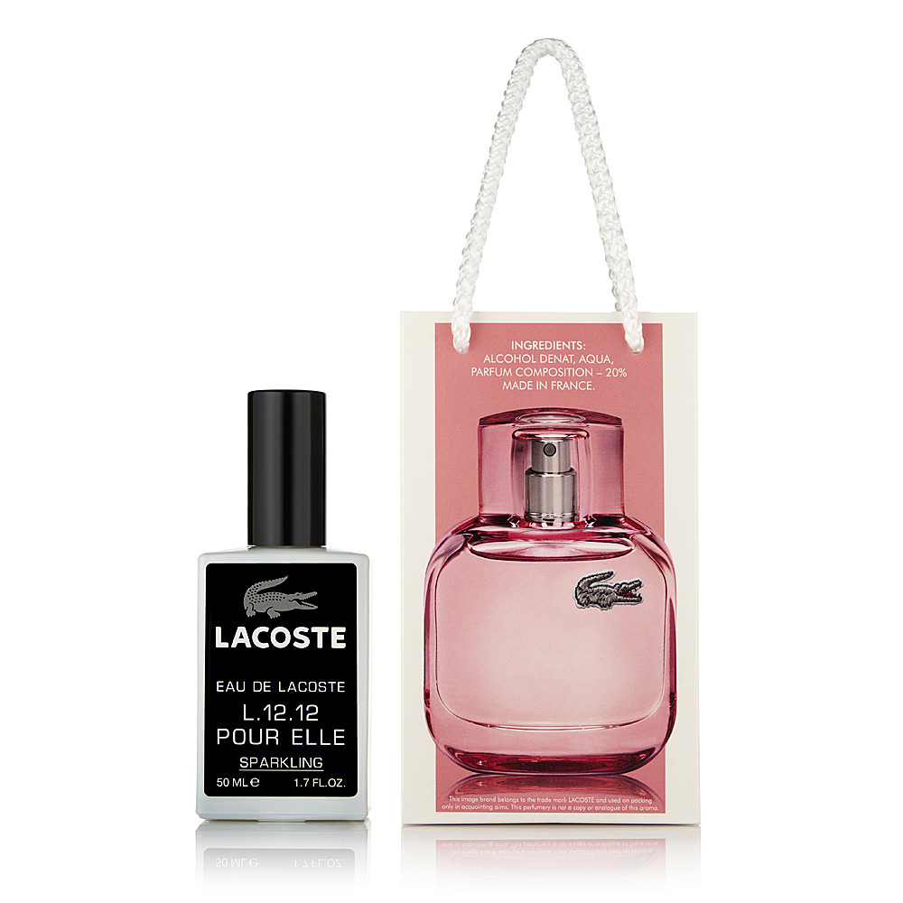 Парфум Lacoste L. 12.12 Pour Elle Sparkling 50 мл у подарунковій упаковці (9055H)